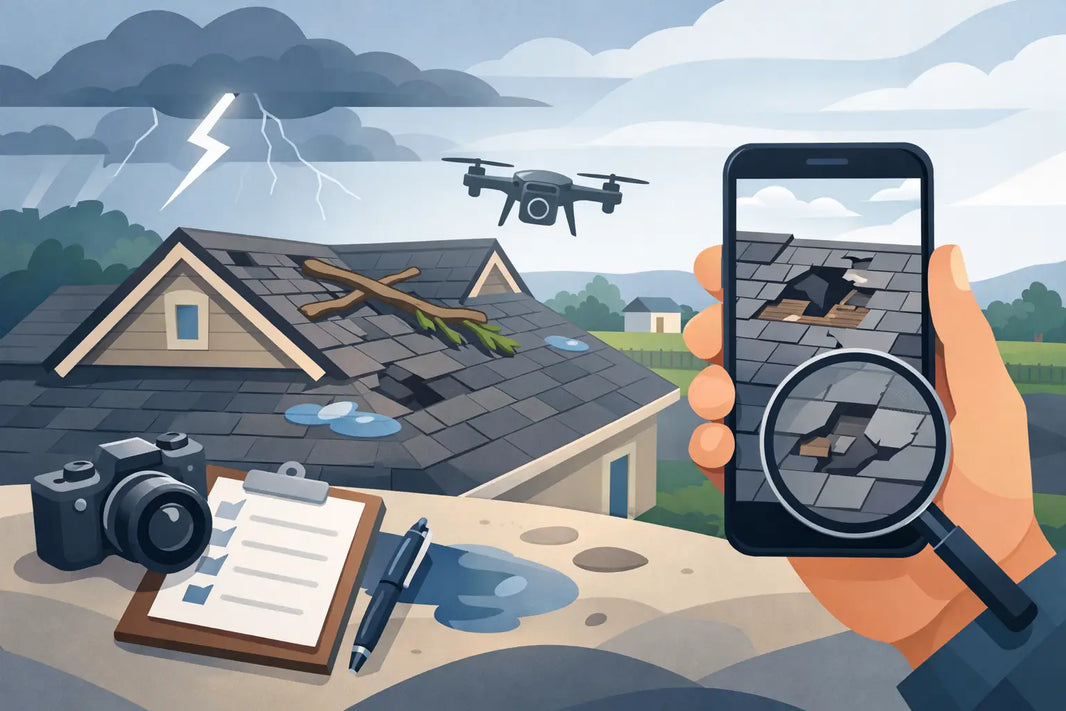 How to Document Roof Storm Damage Before Filing