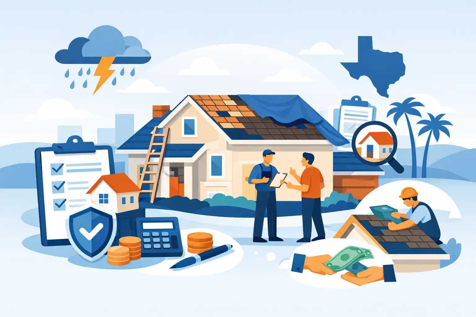 Roof Insurance Claim Steps for Texas Homeowners