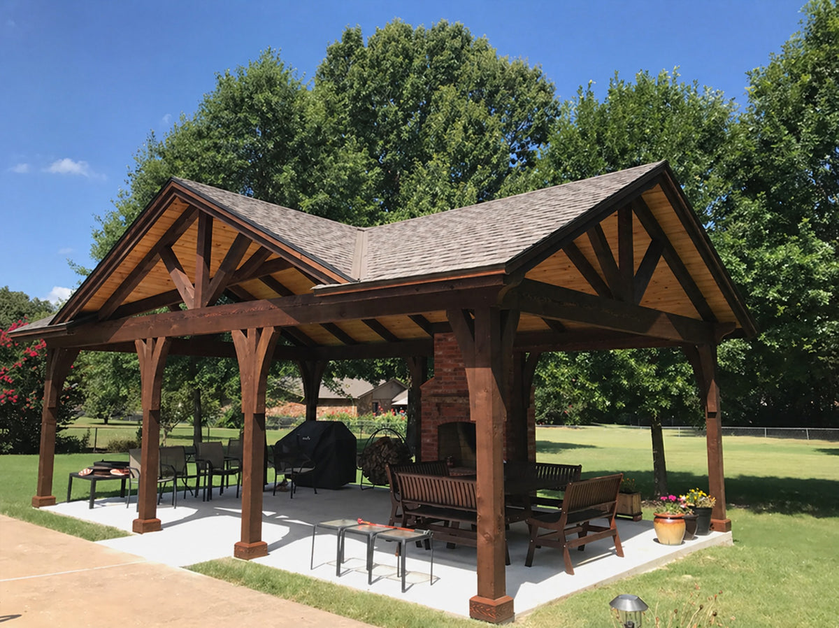 Patio completed in Houston, Texas.