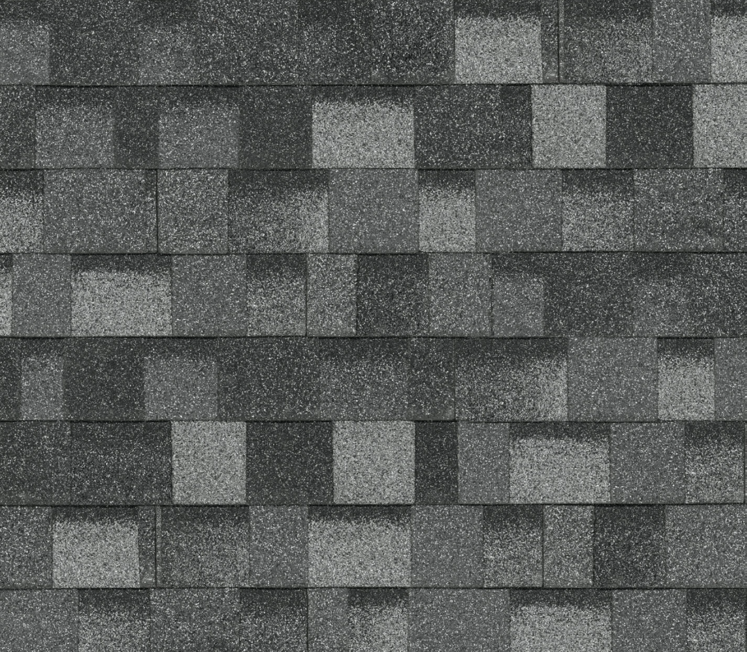 Patterned summit grey shingle.