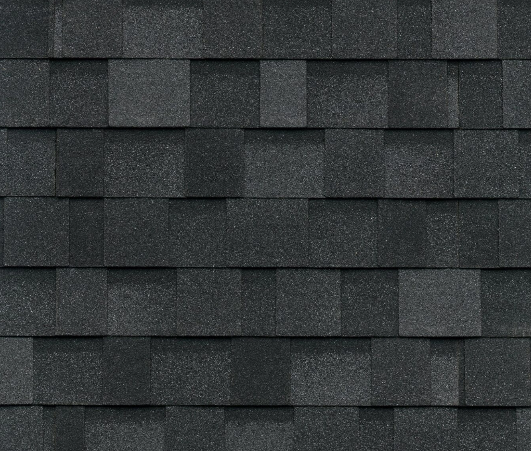 Pattern of granite black shingles.